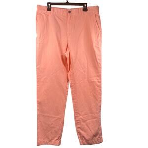 Brooks Brothers Pants Mens 36x31 Pink Clark Flat Front Straight Fit Preppy Chino